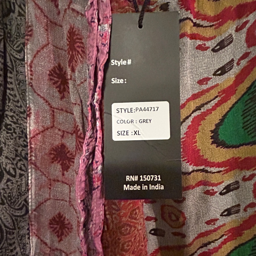 NWT- Young Threads Patchwork pants with Multicolo… - image 3